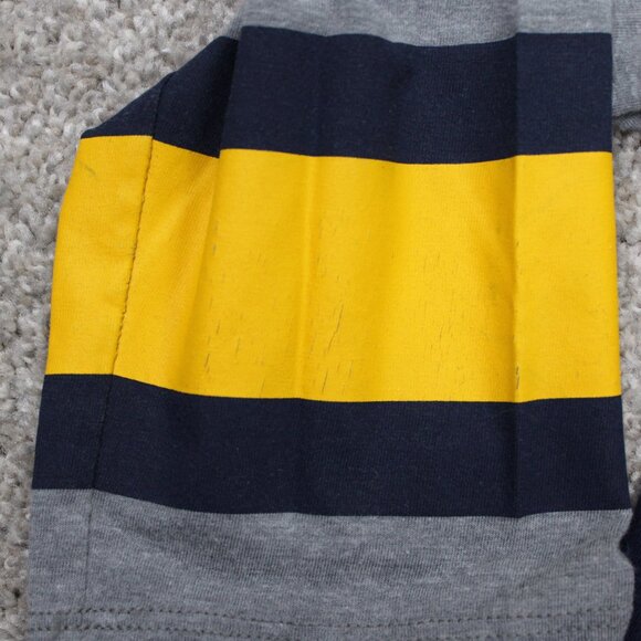 Nike Michigan Wolverines Raglan Shirt Men Medium Blue Athletic Cut Tri-Blend - Picture 7 of 16